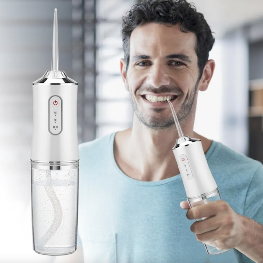 Limpia tus Dientes de manera fácil, rápida y efectiva con el Irrigador Bucal.